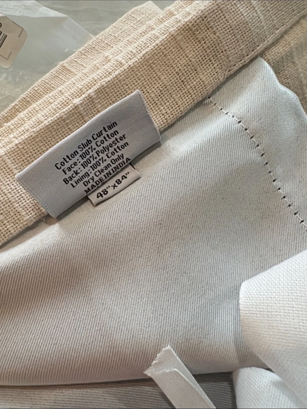 Quince Textured Curtains 48x84 (one panel)